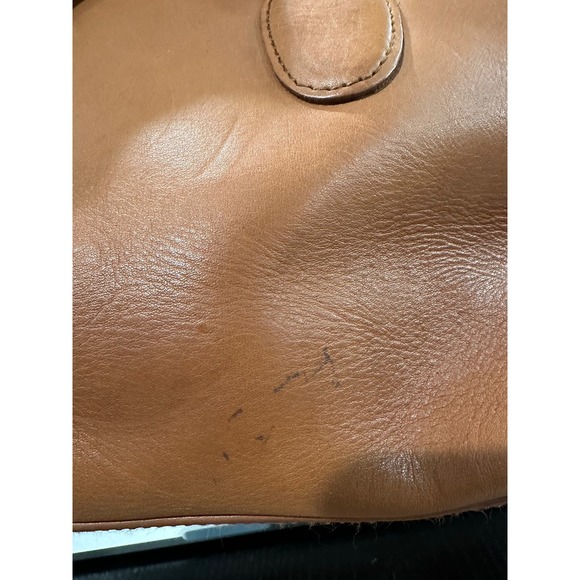 Vintage Wilsons Golden Brown Leather  Bag - Picture 7 of 11